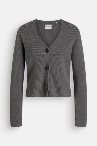 MARC O'POLO Strickjacke grau