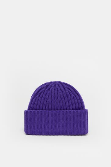 CLOSED Beanie dunkellila