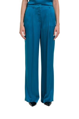 LUISA CERANO Satinhose petrol