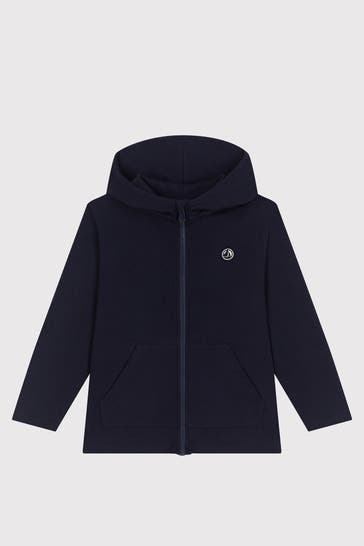 PETIT BATEAU Jerseyjacke dunkelblau