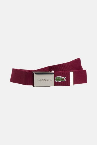 LACOSTE Gürtel weinrot
