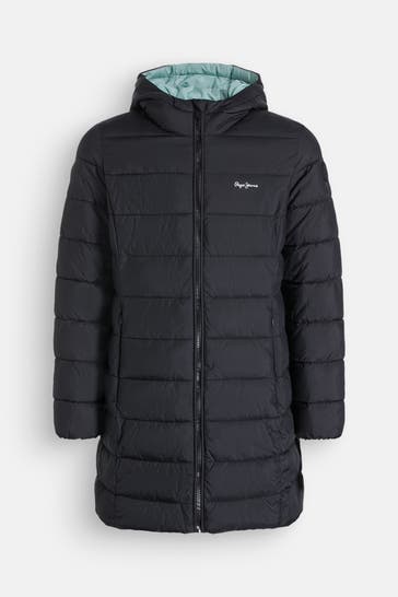 PEPE JEANS Steppmantel 'Vivian' schwarz