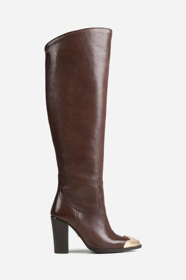 BRONX Lederstiefel 'New Americana' dunkelbraun