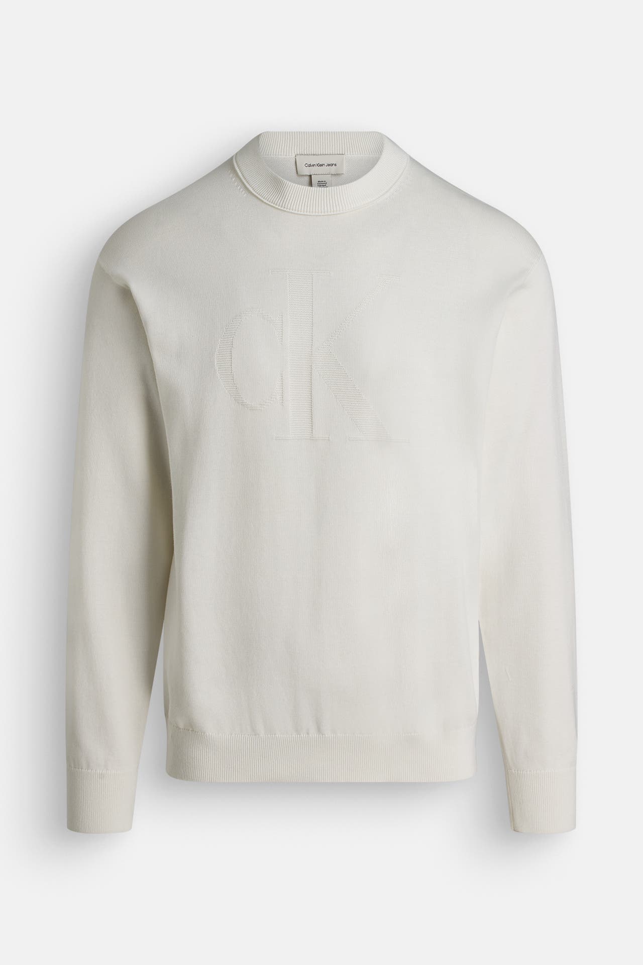 CK JEANS Sweatshirt 'Easy Tonal' ecru, Bild 1