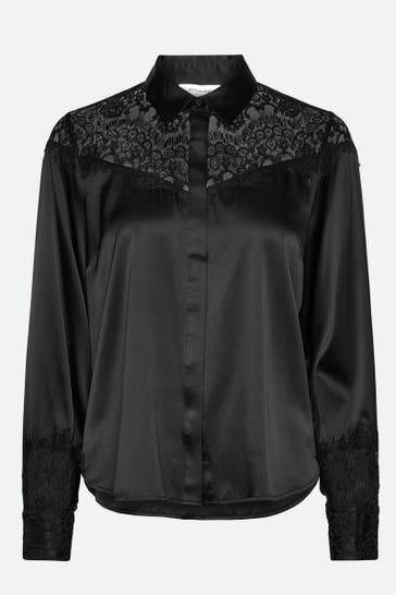 ROSEMUNDE Seidenmix-Bluse 'Jade' schwarz