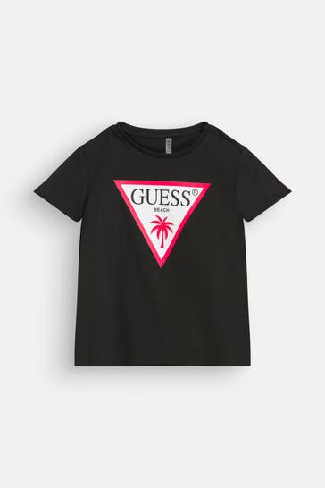 GUESS T-Shirt schwarz
