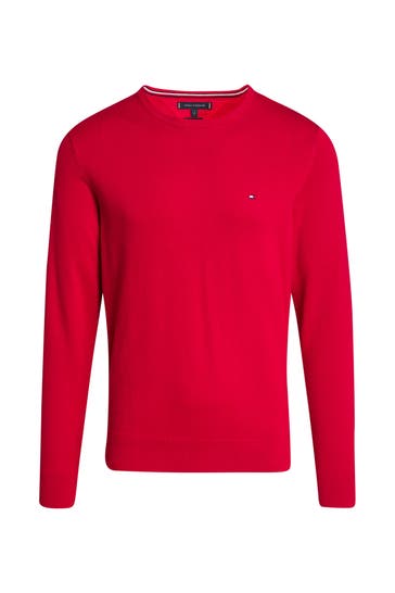 TOMMY HILFIGER Strickpullover rot
