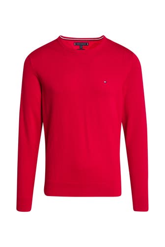 TOMMY HILFIGER Strickpullover rot
