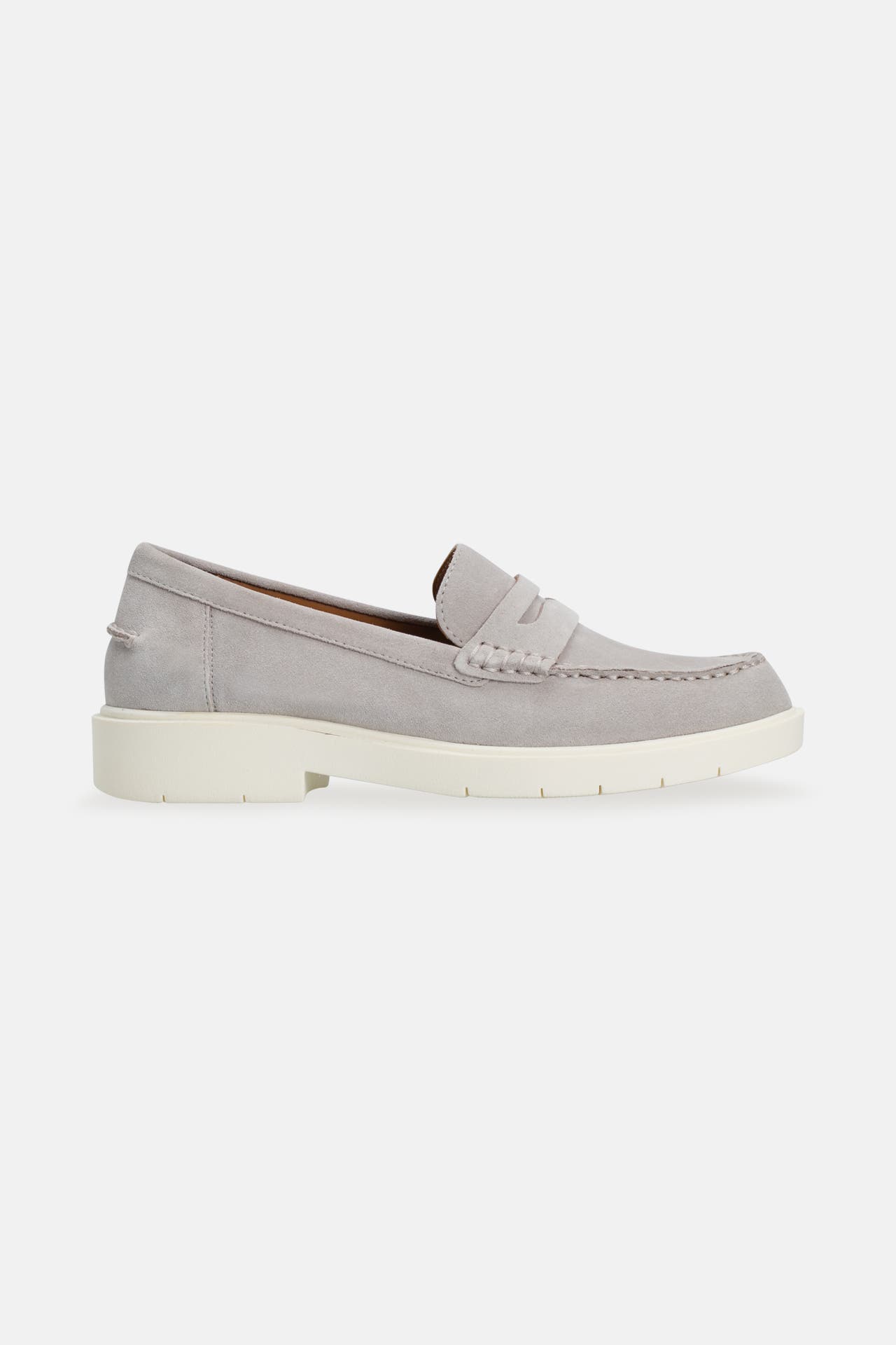 GEOX Leder-Loafer 'Spherica' hellgrau, Bild 1
