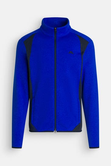J.LINDEBERG SPORTSWEAR Fleecejacke 'Steve' blau