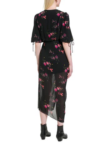 ALLSAINTS Kleid 'Safiya Solanio' floral gemustert
