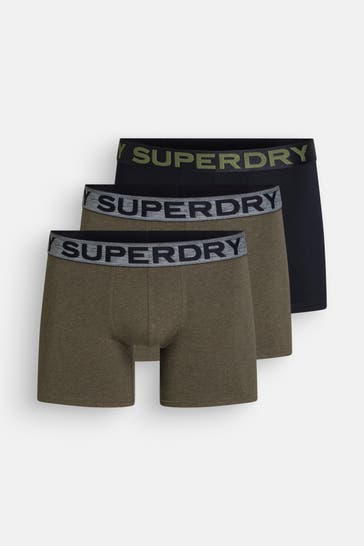 SUPERDRY 3er-Pack Boxer Trunks mehrfarbig