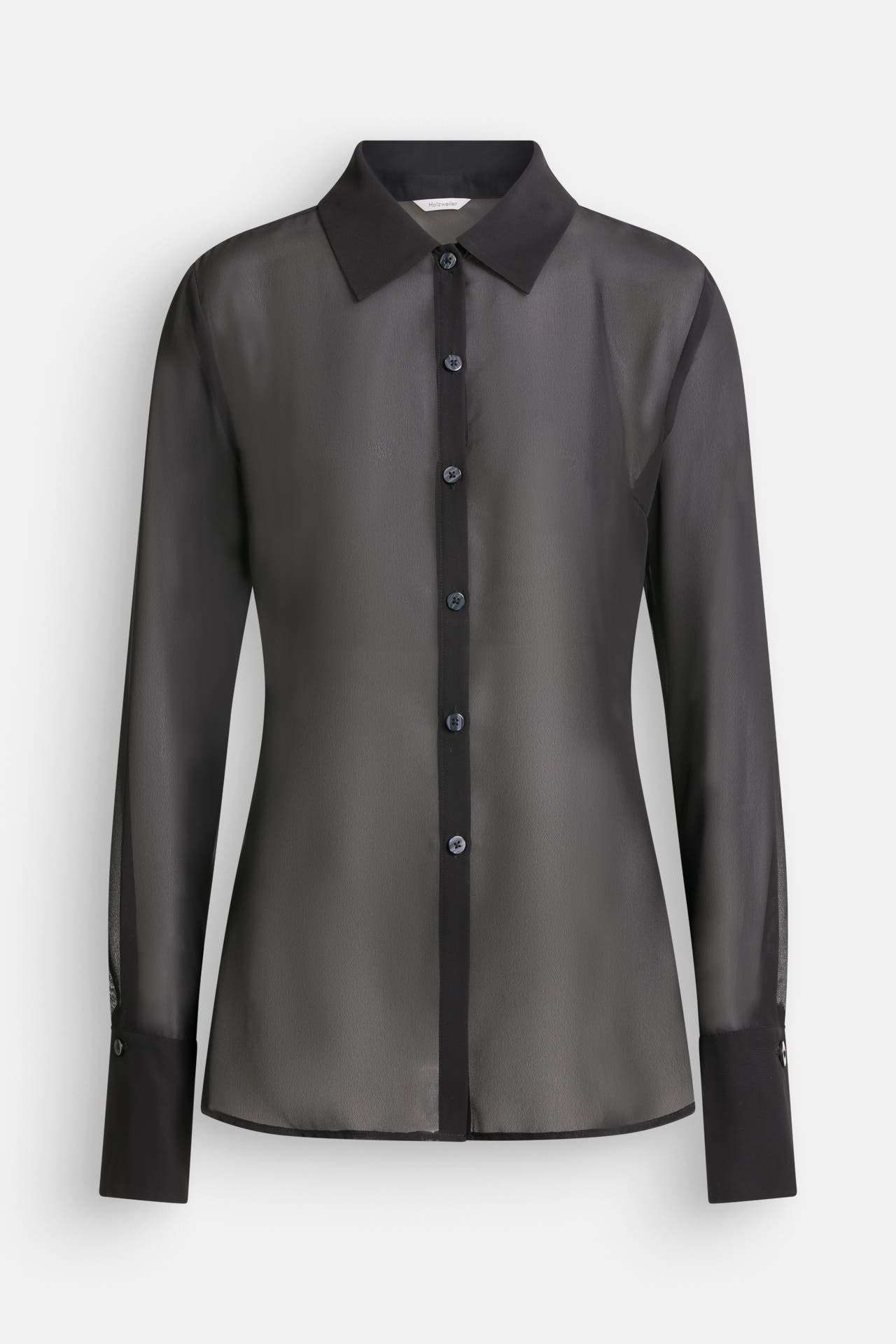 HOLZWEILER Chiffon-Shirt 'Youbin' schwarz, Bild 1
