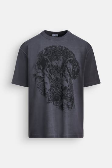 DIESEL - T-Shirt dunkelgrau