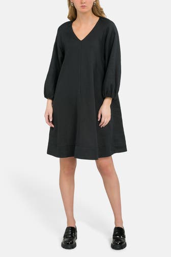 MARC O'POLO Leinenkleid schwarz