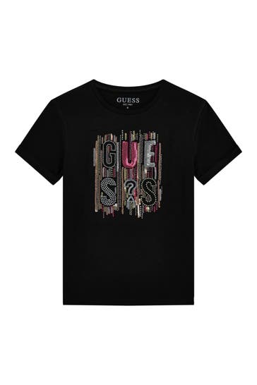 GUESS T-Shirt schwarz