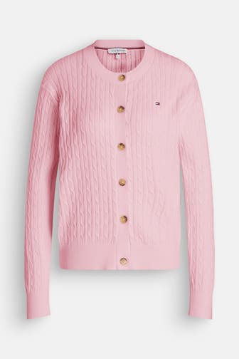 TOMMY HILFIGER Strickjacke rosa