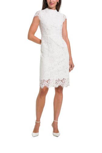 IVY OAK Spitzenkleid weiß