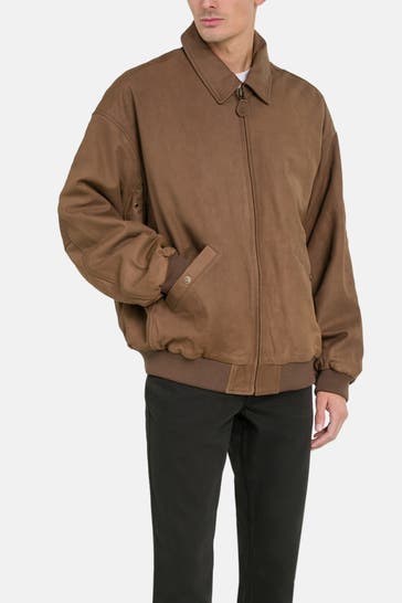 TIMBERLAND Brown Leather Jacket