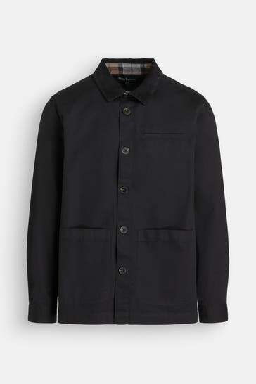 BARBOUR Overshirt 'Cole' schwarz