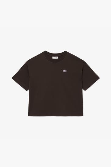 LACOSTE T-Shirt dunkelbraun