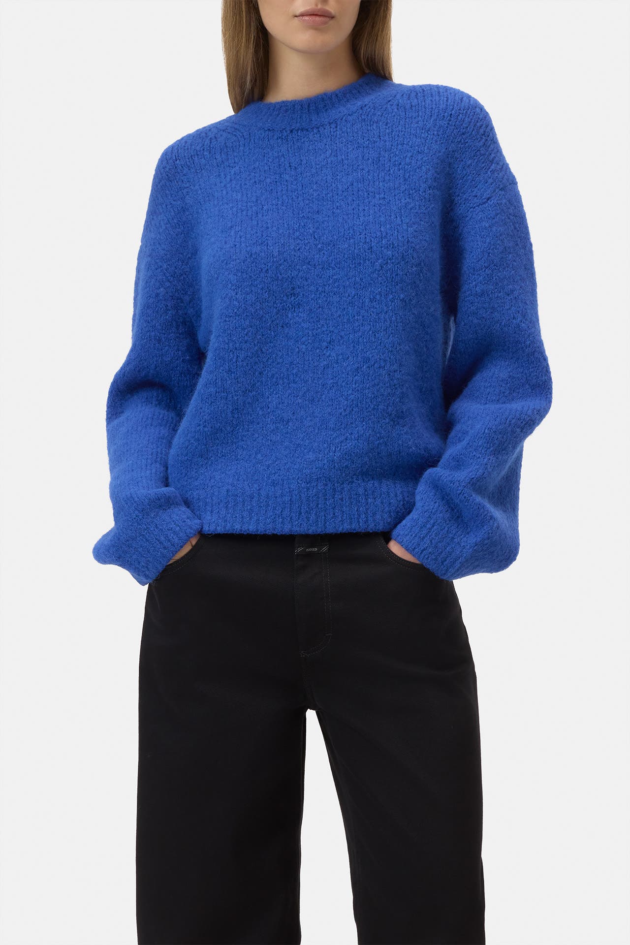 CLOSED Wollmix-Strickpullover royalblau, Bild 1