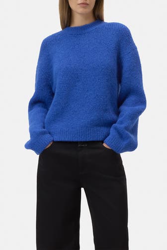 CLOSED Wollmix-Strickpullover royalblau