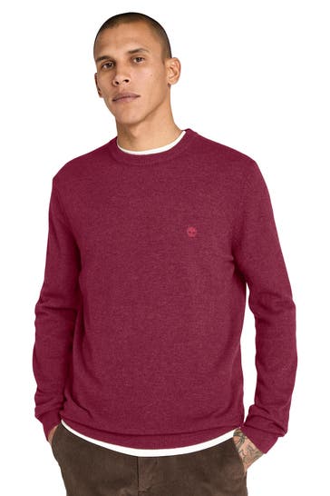 TIMBERLAND Wollpullover 'Brook' weinrot