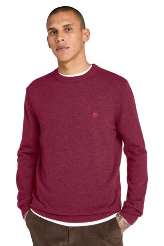 TIMBERLAND Wollpullover 'Brook' weinrot