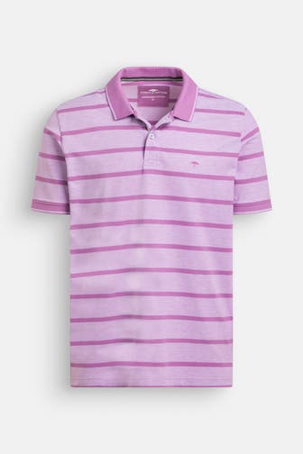 FYNCH-HATTON Polo-Shirt lila gestreift