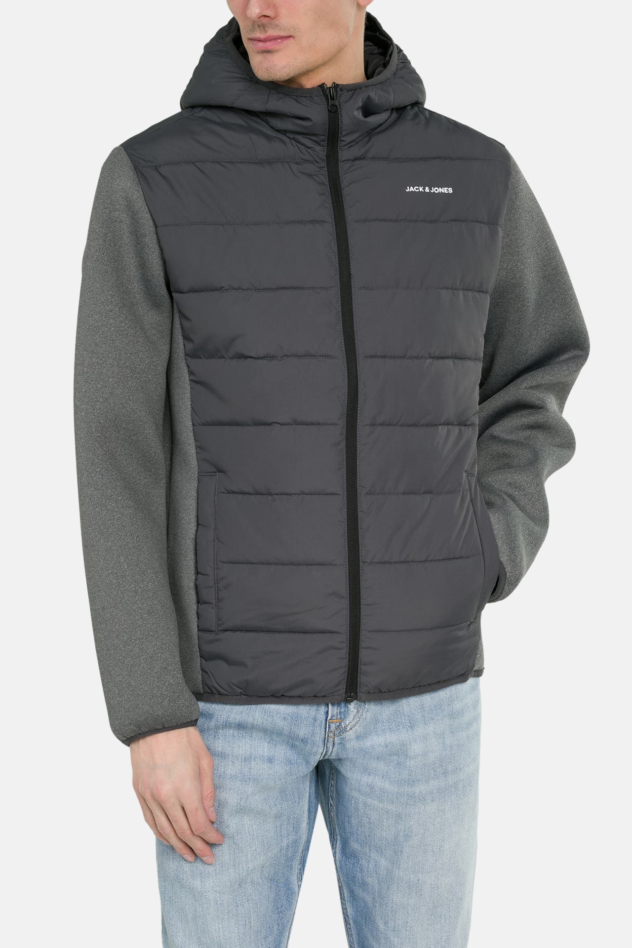 JACK & JONES Fleecejacke dunkelgrau, Bild 1