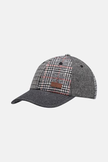 HACKETT - Wollmix-Basecap kariert