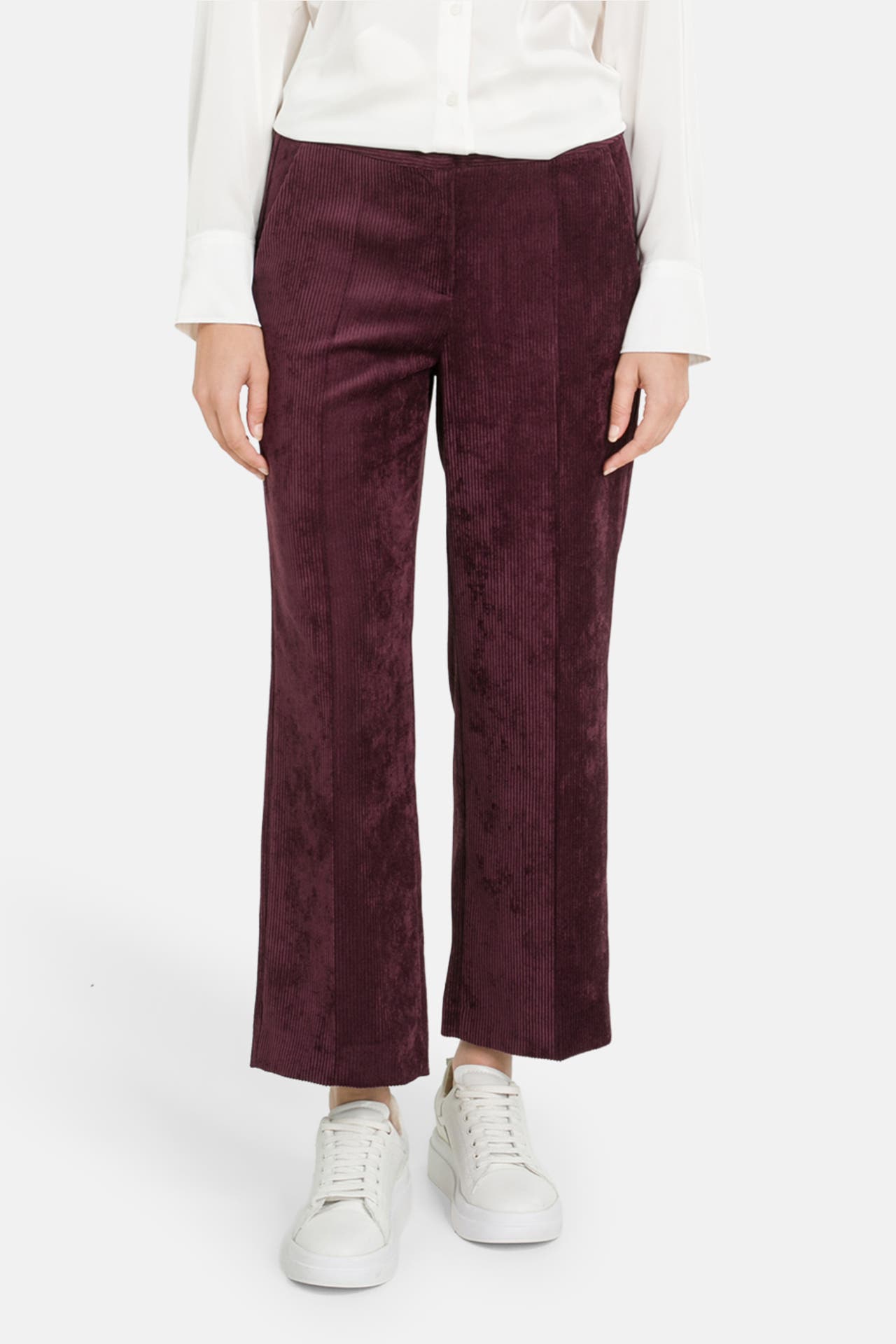 LUISA CERANO Cordhose bordeaux, Bild 1