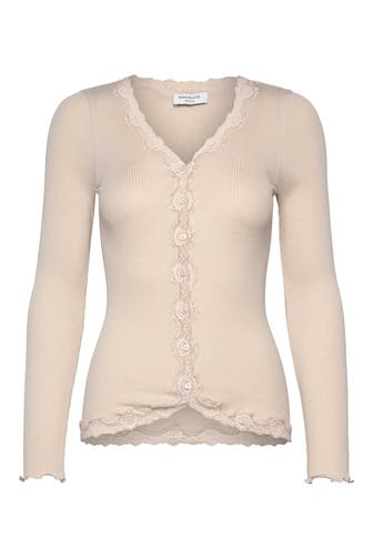 ROSEMUNDE Seidenmix-Cardigan creme