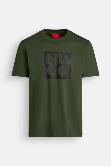 HUGO T-Shirt dunkelgrün