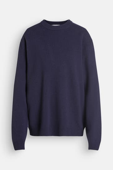 DANIELE FIESOLI Wollpullover dunkelblau