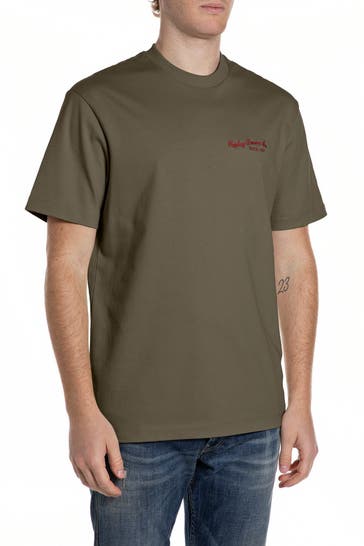 REPLAY T-Shirt oliv