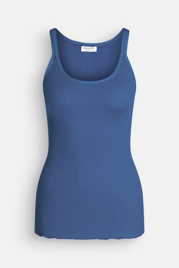 ROSEMUNDE Seidenmix-Top azurblau