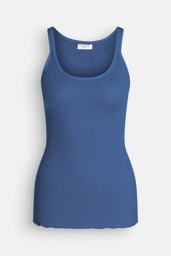 ROSEMUNDE Seidenmix-Top azurblau