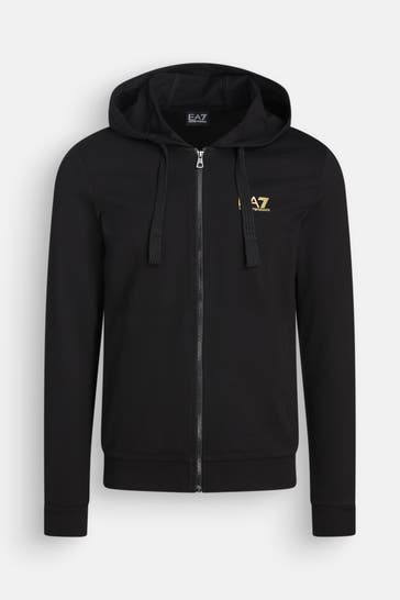 EA7 Sweatjacke schwarz