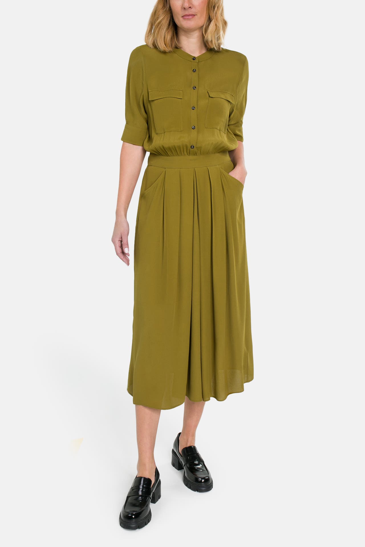 SCOTCH & SODA Midikleid khaki, Bild 1