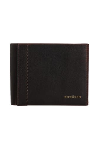 STRELLSON Ledergeldbörse 'Corbin' dunkelbraun