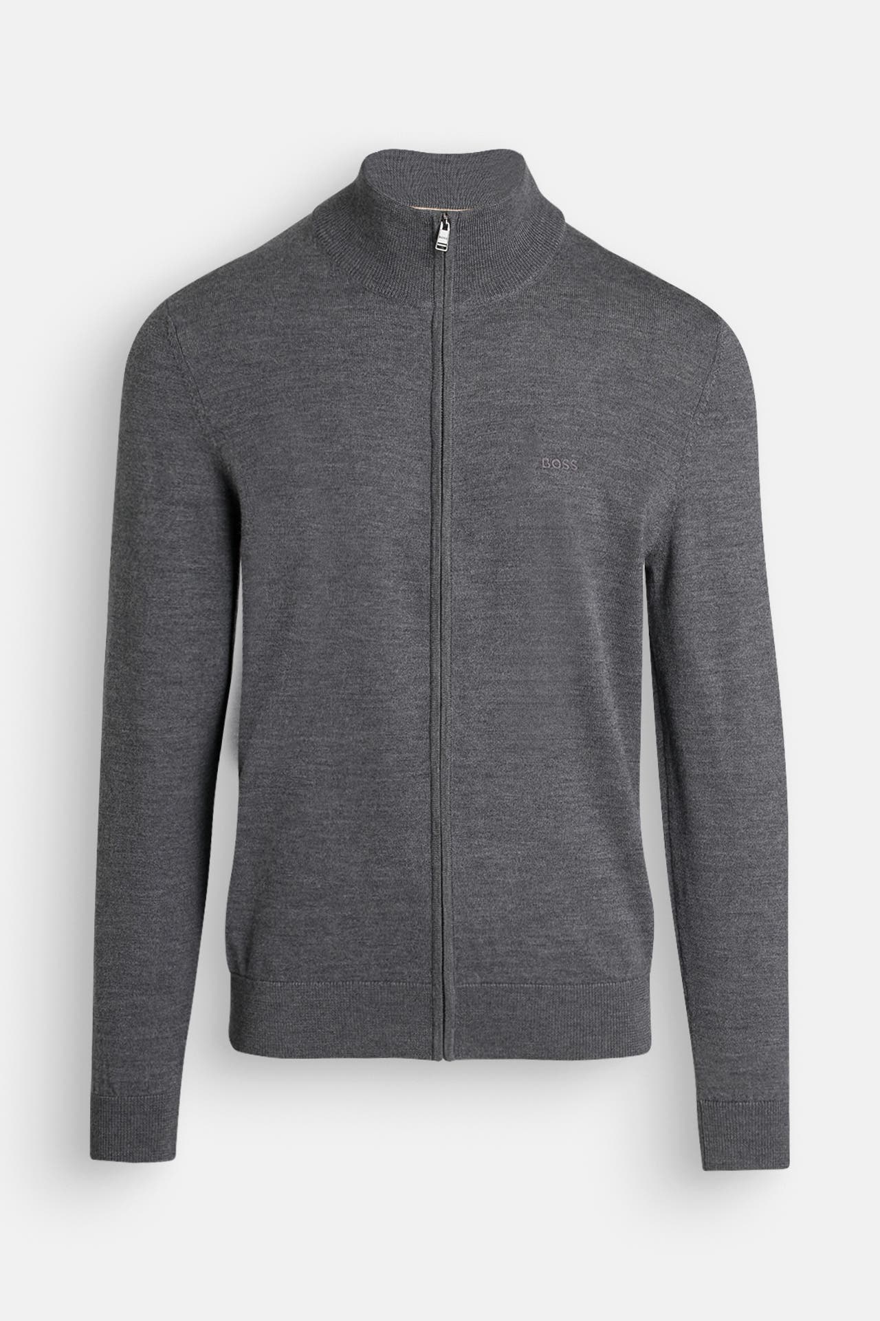 BOSS Woll-Strickjacke dunkelgrau, Bild 1