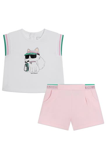 KARL LAGERFELD Set: T-Shirt und Shorts
