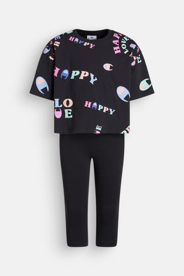 CHAMPION Set: T-Shirt und Sweatpants gemustert