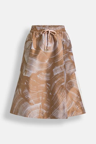 BOGNER Casual-Rock braun gemustert