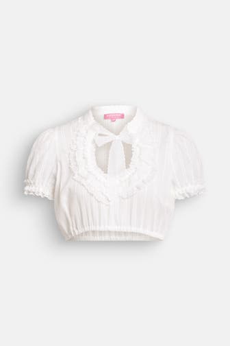 KRÜGER Dirndlbluse 'Lisa' weiß