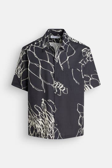 SAMSØE & SAMSØE Kurzarmhemd 'Saayo' gemustert