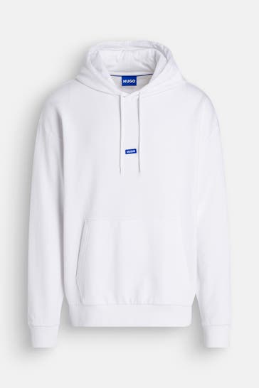 HUGO BLUE Hoodie 'Nalonso' weiß
