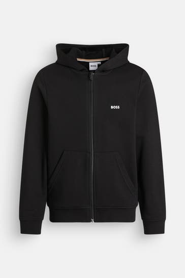 BOSS Sweatjacke schwarz